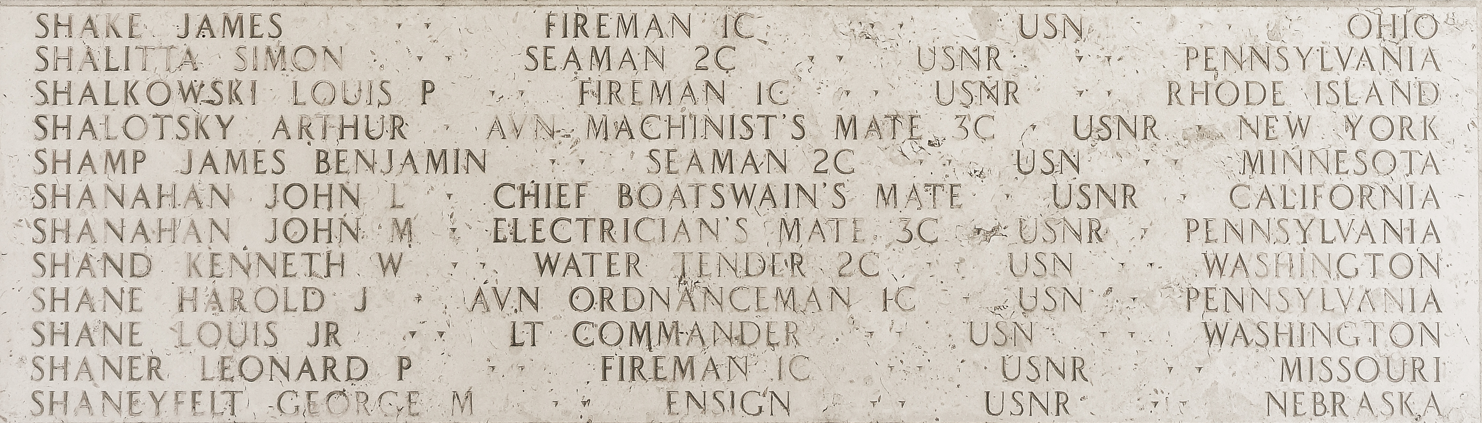 John M. Shanahan, Electrician's Mate Third Class